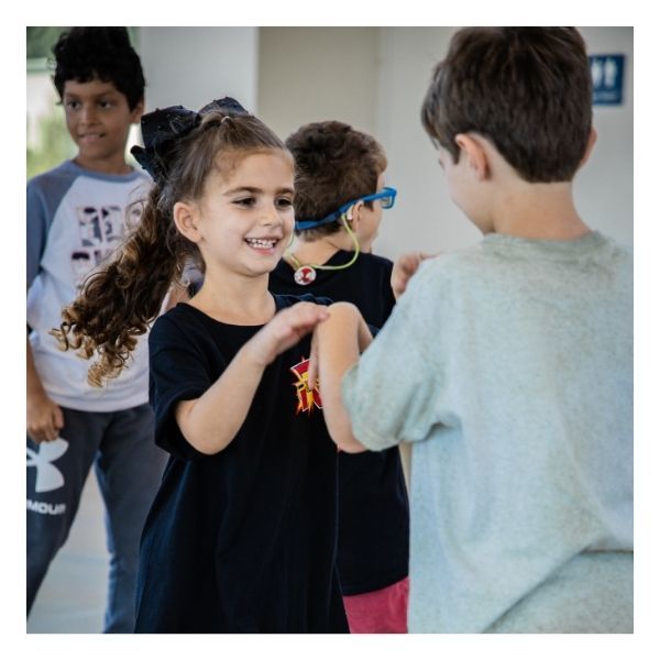 kids practicing martial arts