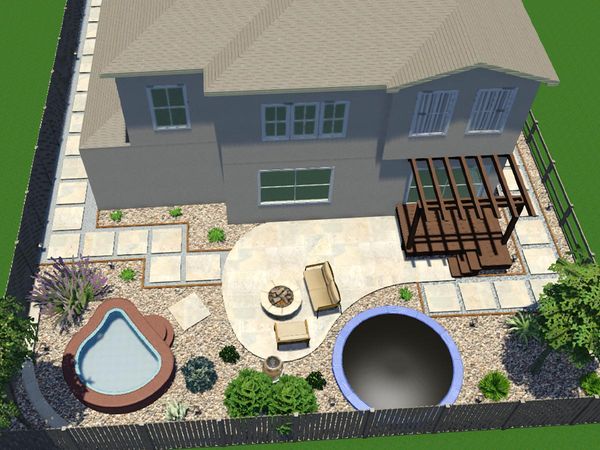3D yard layout 3D yard layout