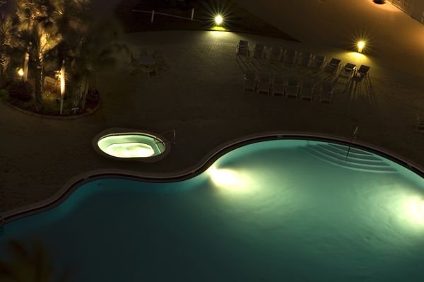 lit pool