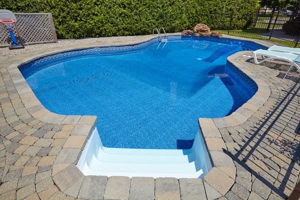 odd-shaped swimming pool
