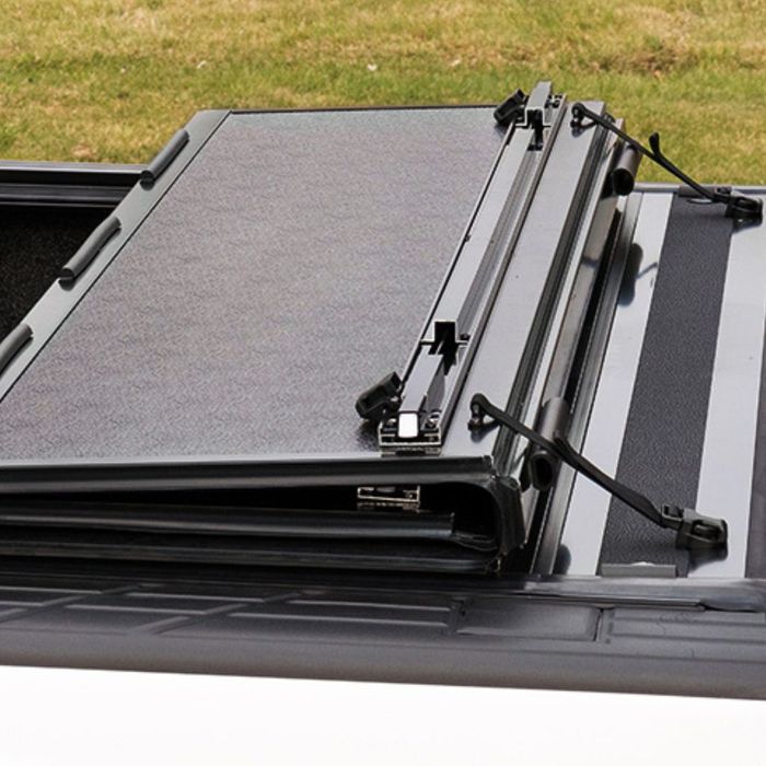 an open truck bed cover