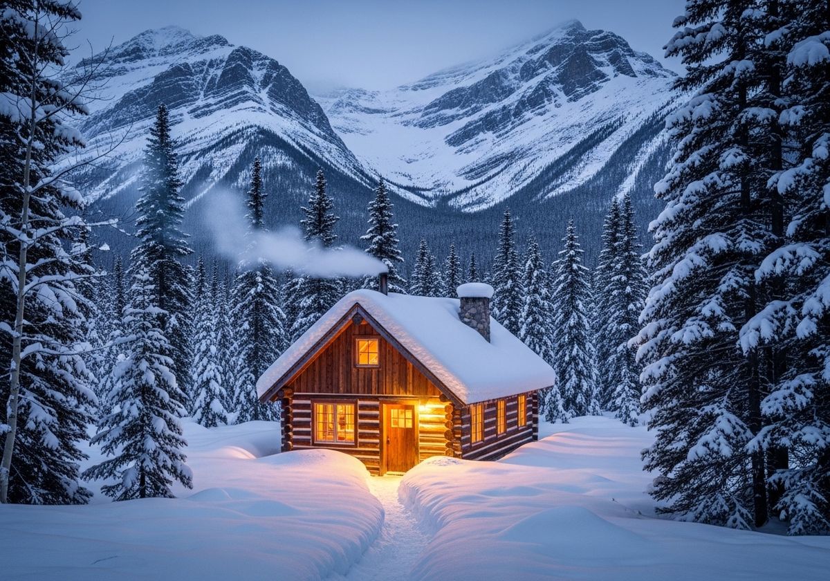 Cozy Cabin in Winter Wonderland