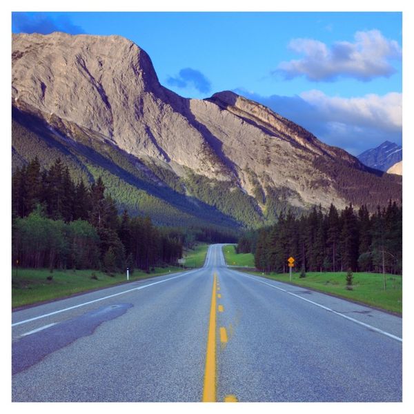 road with mountain view