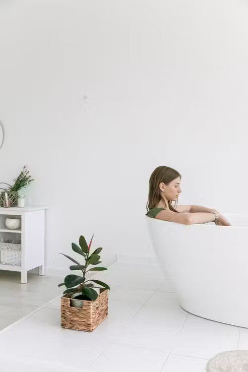 Image of a girl in the bath