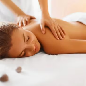 Image of a woman getting a massage