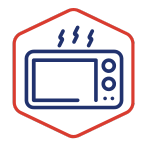 sparks on microwave icon
