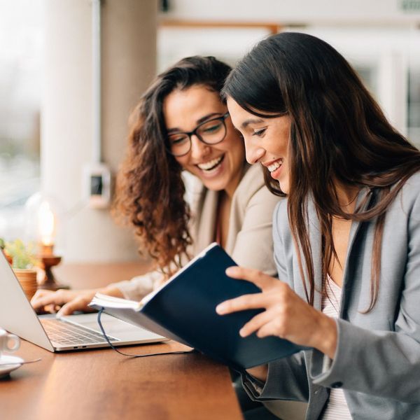 two women in a business meeting