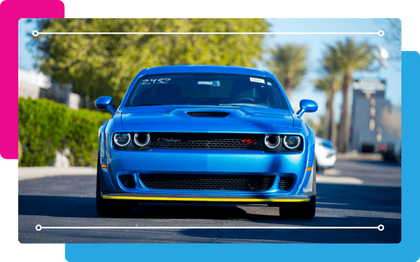 blue sports car blue sports car
