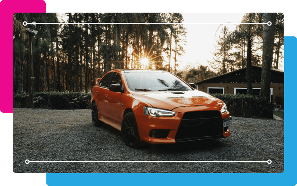 car at sunset car at sunset