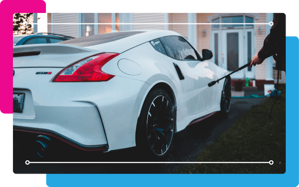 sports car with ceramic coating sports car with ceramic coating