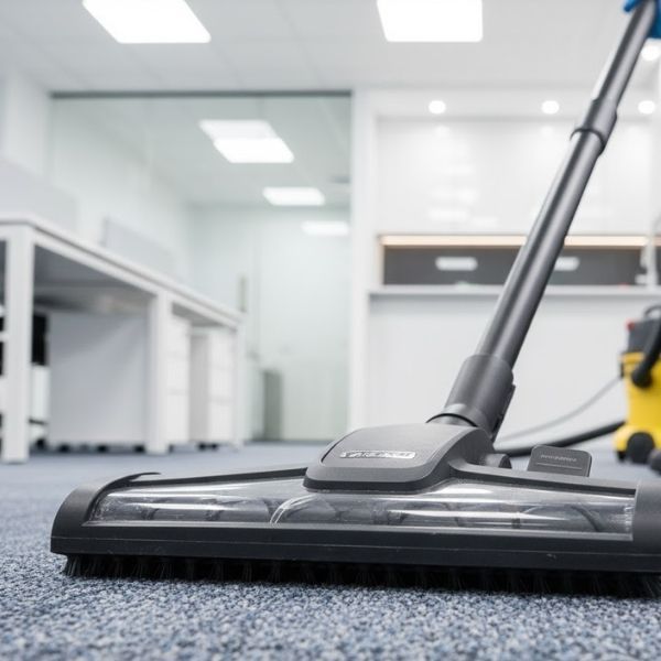 close up of commercial cleaning services