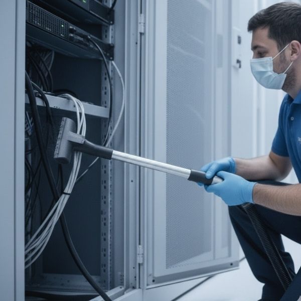 Hardware cabinet cleaning