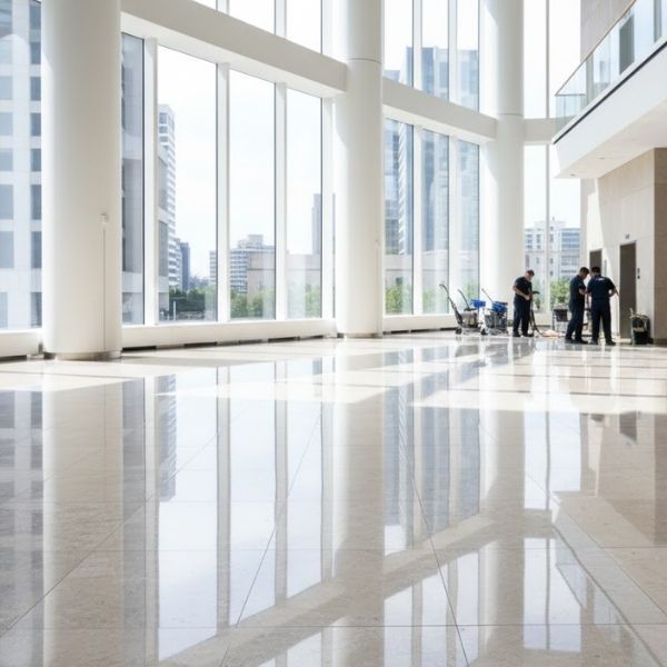 commericial building with clean floors