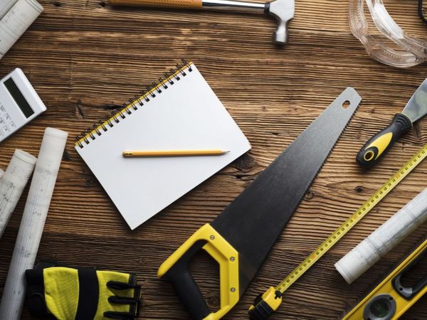 Working tools and a notepad