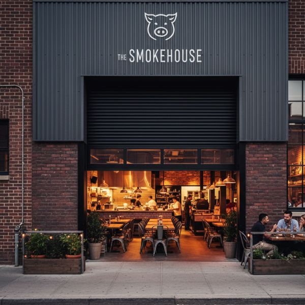 restaurant with overhead door restaurant with overhead door