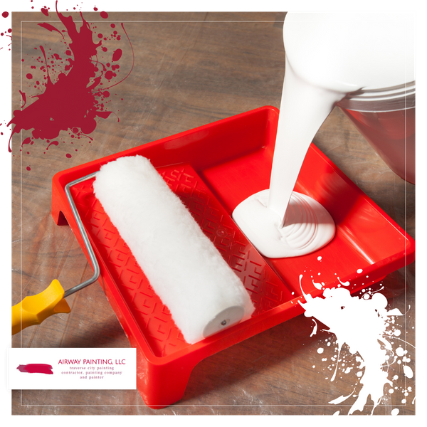 pouring paint