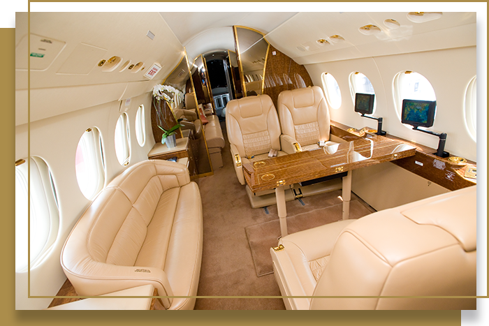 photo of a private jet