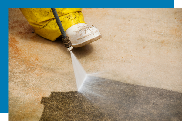 power washing concrete