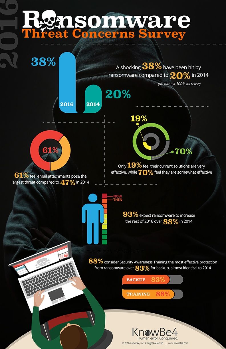ransomware threat survey infographic