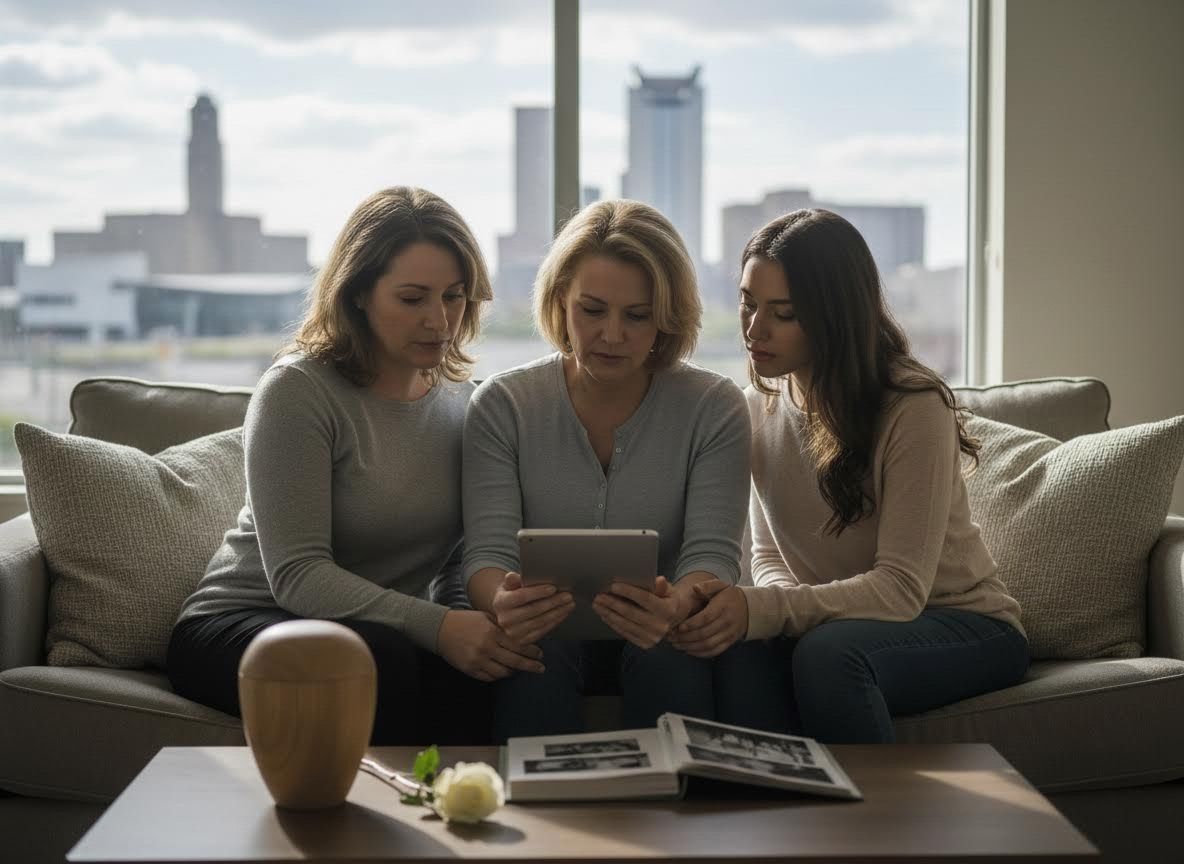 Family Remembering a Loved One