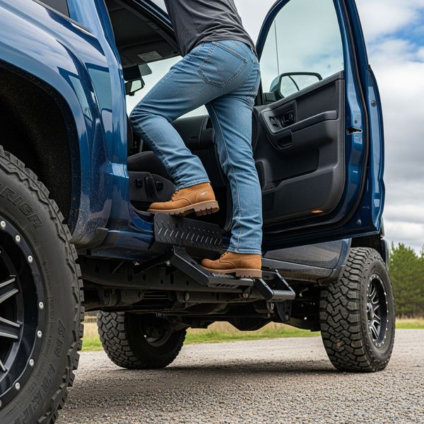 Step bar truck accessory