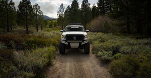 truck in the forest