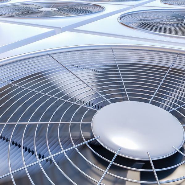 Running air conditioning unit
