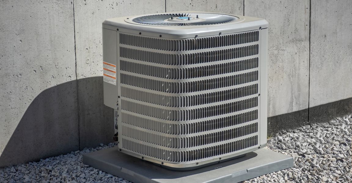 AC unit outside a building