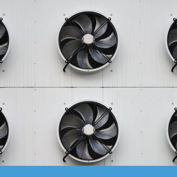 Six commercial HVAC Fans