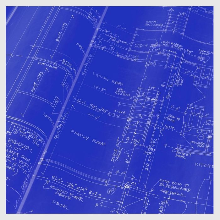 A printed blueprint