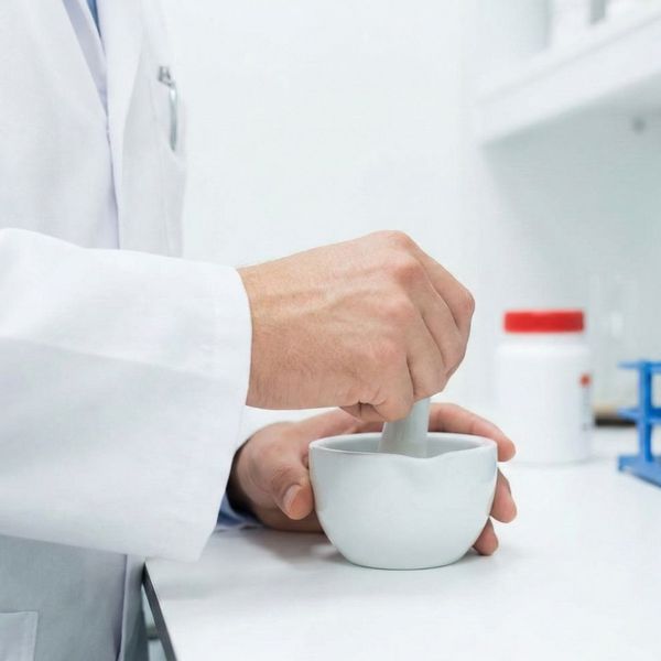 doctor mixing medication 