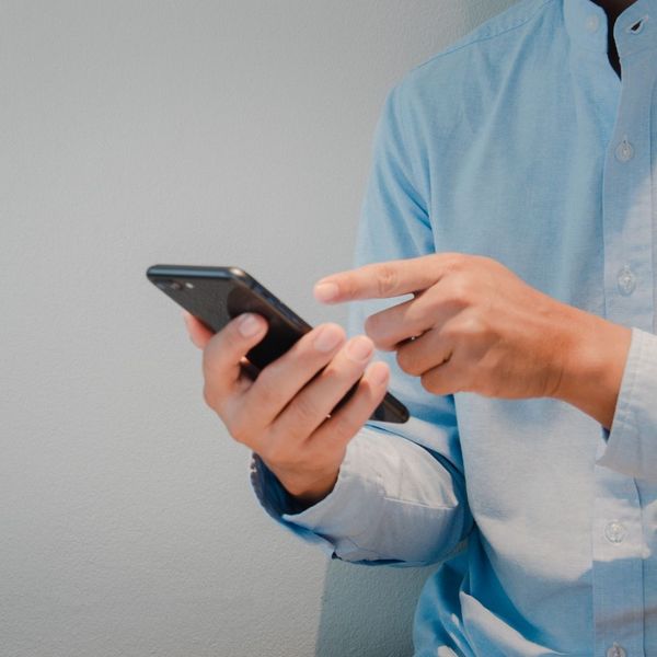 Person using their phone