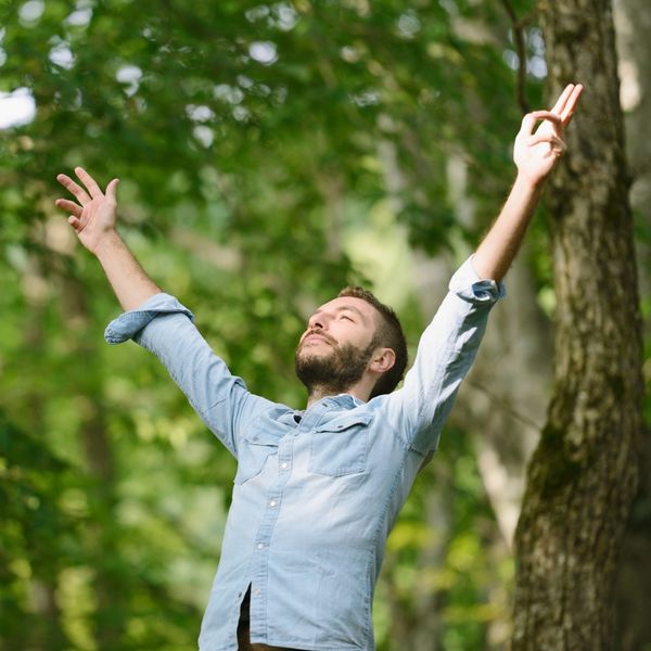 image of a man in nature