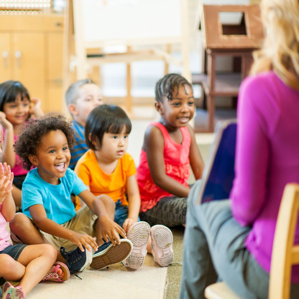 Story time at daycare