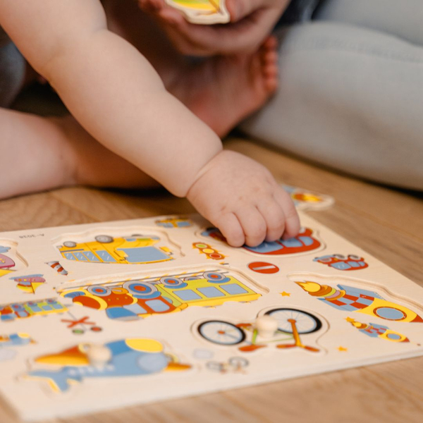 child with puzzle