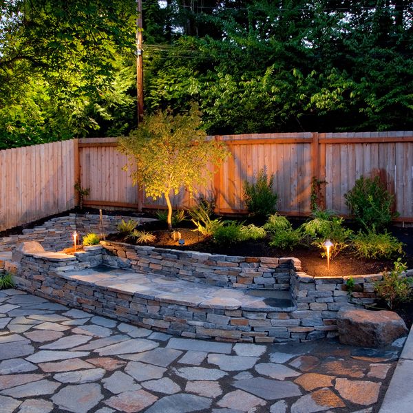Landscaping in stone
