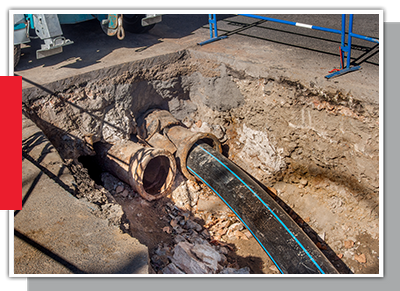 A pipe in the ground 