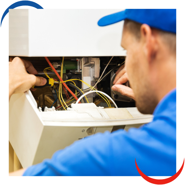 tech working on hvac system