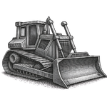 graphic of a bulldozer