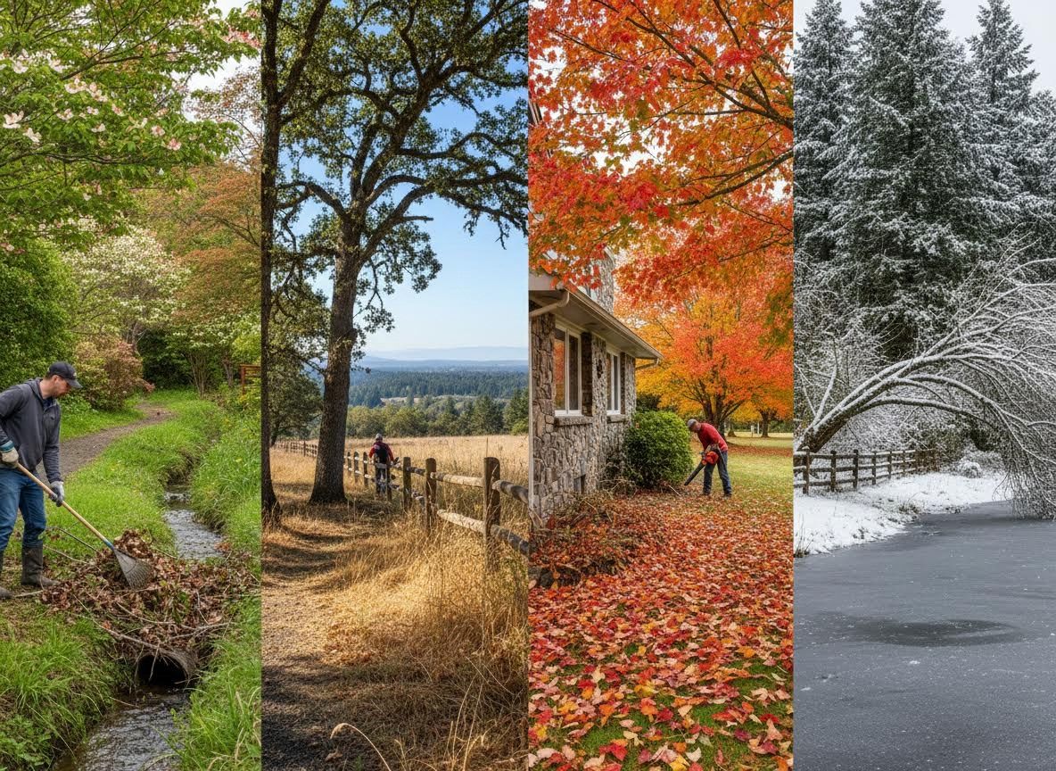 Four Seasons Landscape Collage