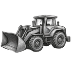 graphic of a bulldozer