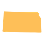 graphic of the outline of the state of Kansas