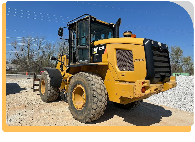 a parked bulldozer