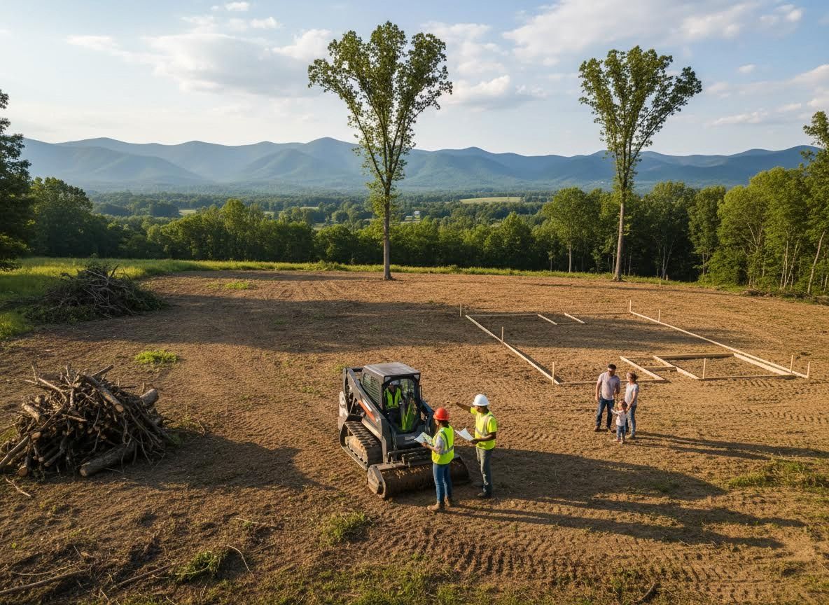 New Home Construction Site Preparation in Scenic Valley