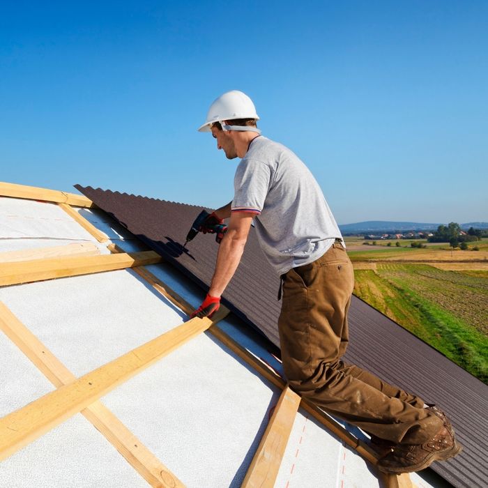 roofer installing new roof