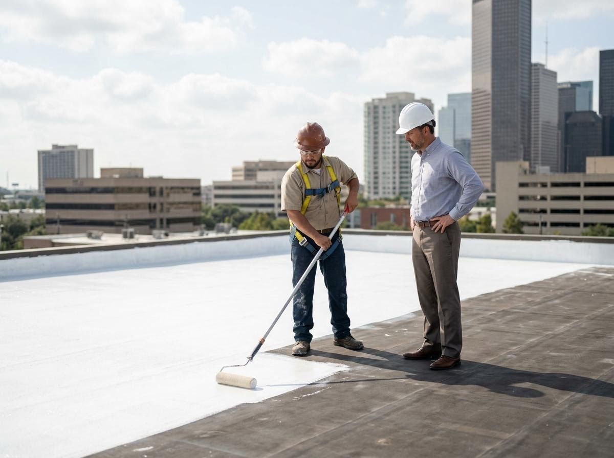 Rooftop Coating Application and Inspection
