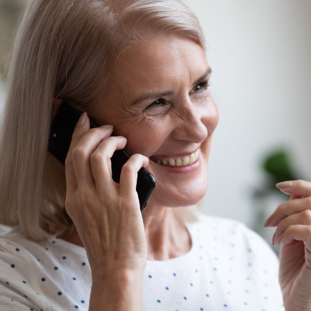 Image of a woman calling to schedule