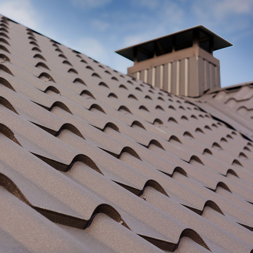 Photo of a metal roof