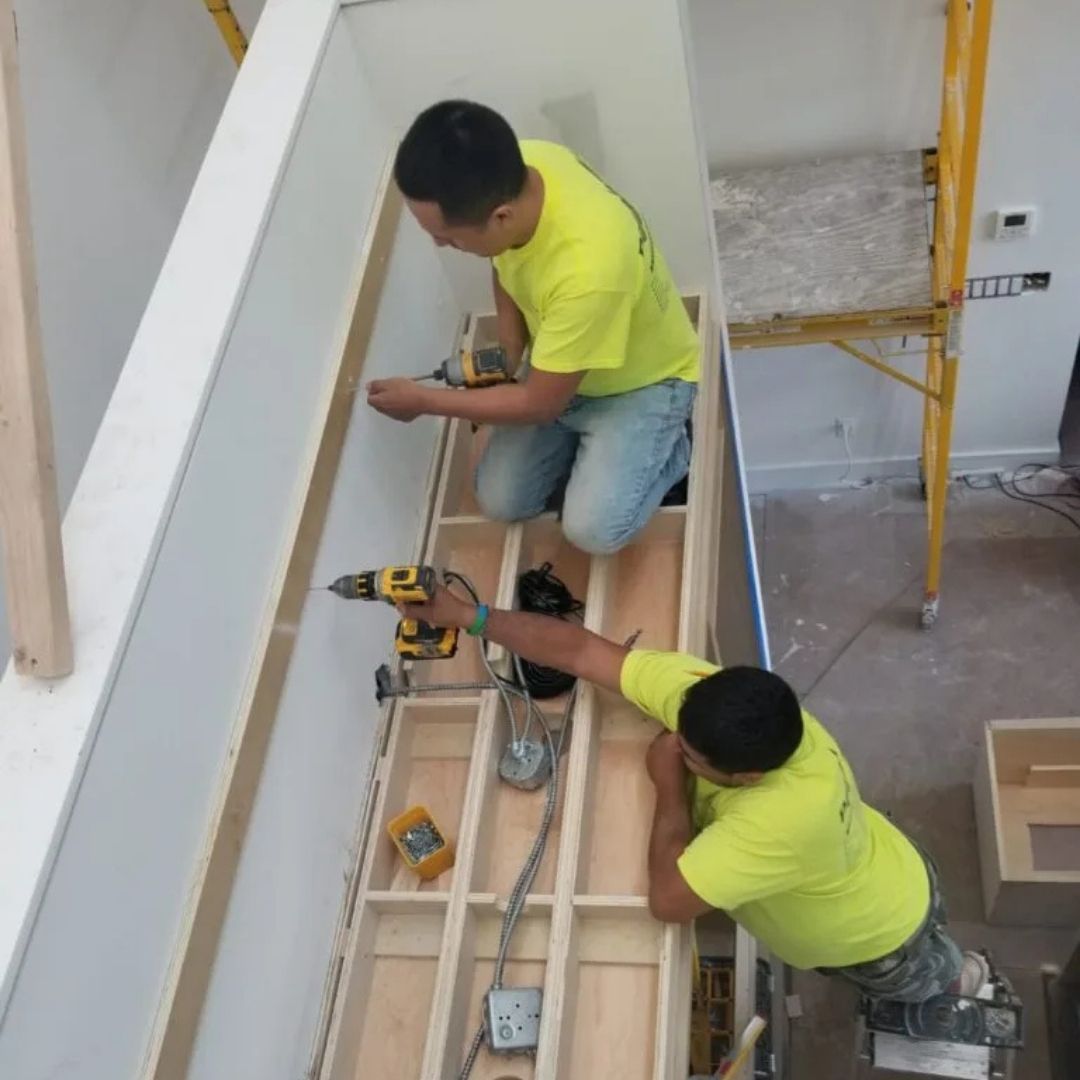 installing cabinetry