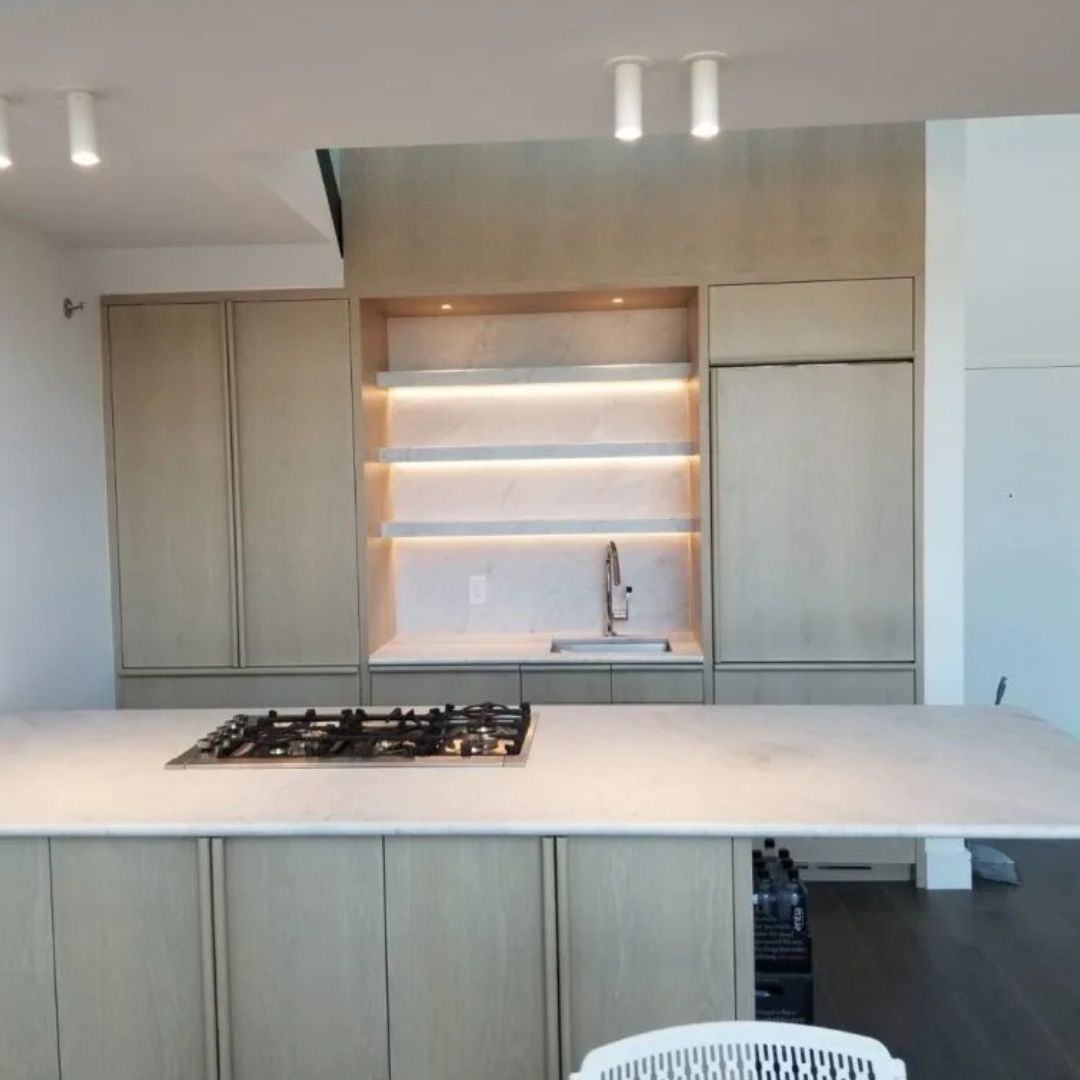 kitchen remodel in apartment